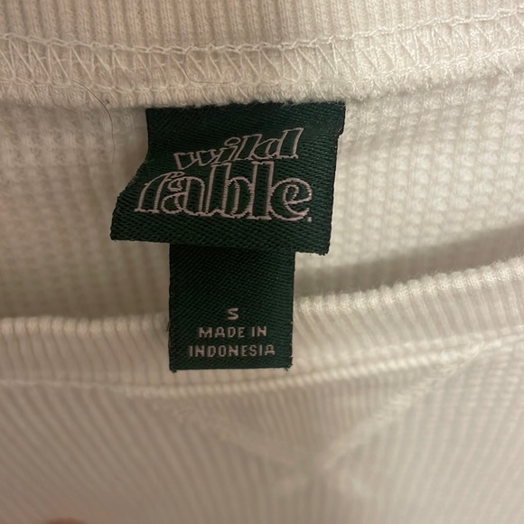 Women’s Target Wild Fable Waffle Cropped Long Sleeve - Picture 3 of 4